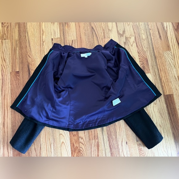 BODEN Boiled Wool Jacket - Black - US Size 6 - Picture 7 of 9